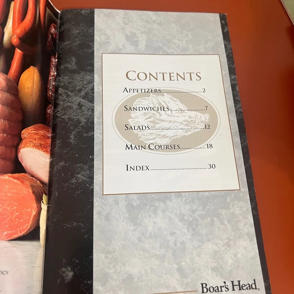 Boars Head Classic Recipes Cookbook Deli Meats Cheese Sandwiches Salads Booklet